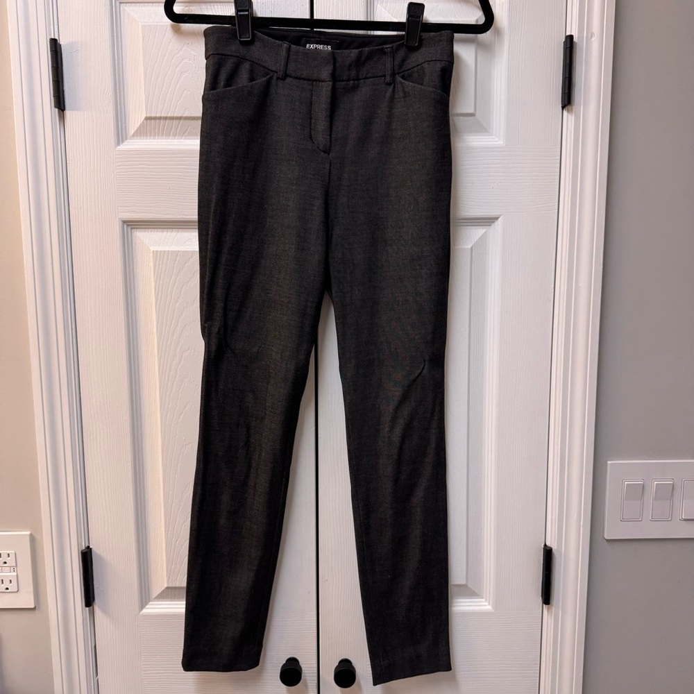 Express mid-rise skinny trouser pants